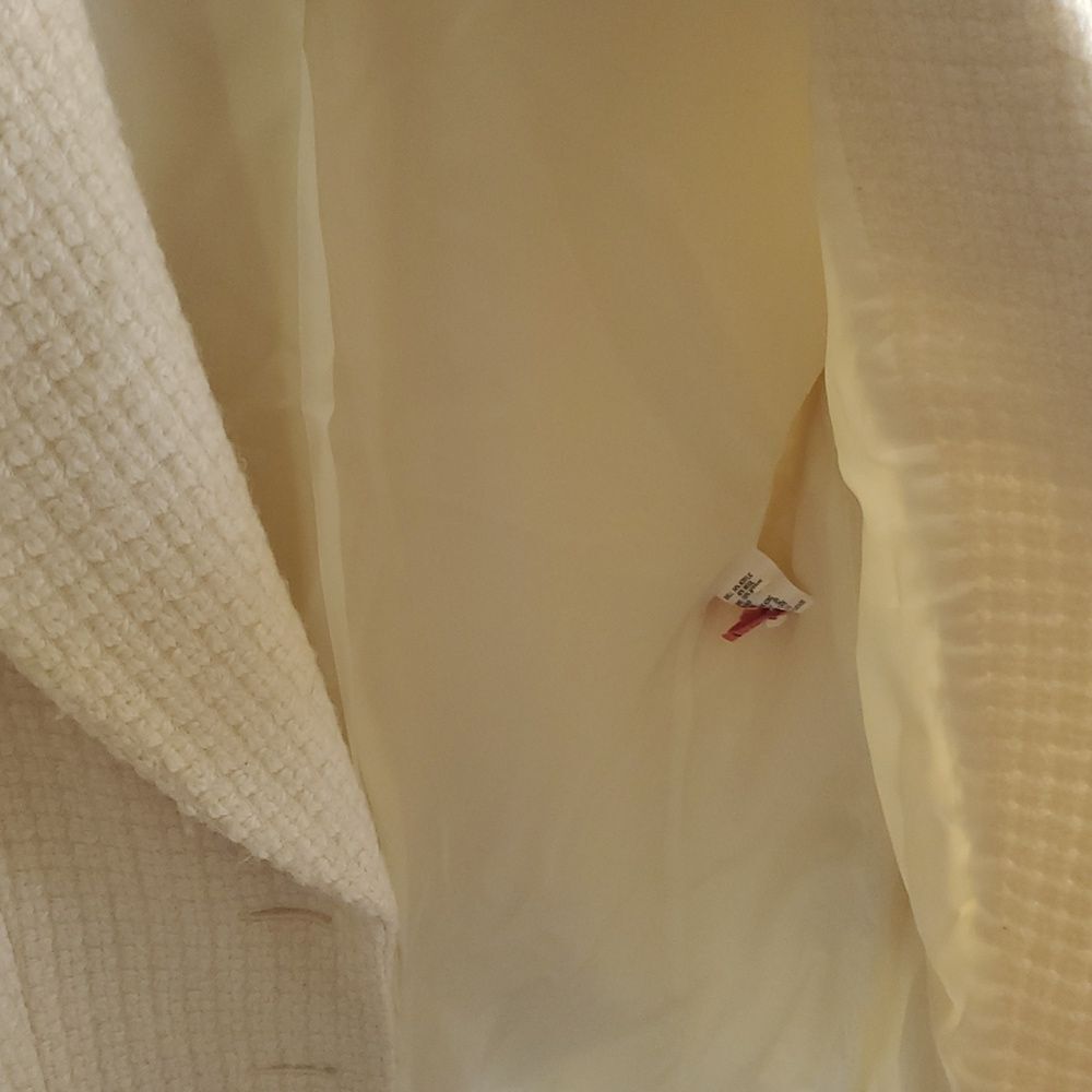 Tahari Arthur S. Levine Cream Textured Blazer – Size 8 – Classic Career Jacket - Picture 4 of 9